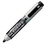 （まとめ） ぺんてる ノック式ハンディ ホワイトボードマーカー 太字平芯 黒 MWXN6M-A 1本 【×30セット】