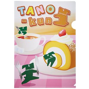（まとめ） たのくん クリヤーホルダー（クリアホルダー） すいーつ 1枚 【×30セット】