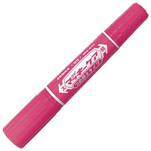 （まとめ） ゼブラ 油性マーカー ハイマッキーケア つめ替えタイプ 太字+細字 ピンク YYT5-P 1本 【×40セット】
