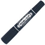 （まとめ） ゼブラ 油性マーカー ハイマッキーケア つめ替えタイプ 太字+細字 黒 YYT5-BK 1本 【×40セット】