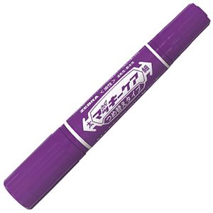 （まとめ） ゼブラ 油性マーカー ハイマッキーケア つめ替えタイプ 太字+細字 紫 YYT5-PU 1本 【×40セット】