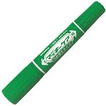 （まとめ） ゼブラ 油性マーカー ハイマッキーケア つめ替えタイプ 太字+細字 緑 YYT5-G 1本 【×40セット】