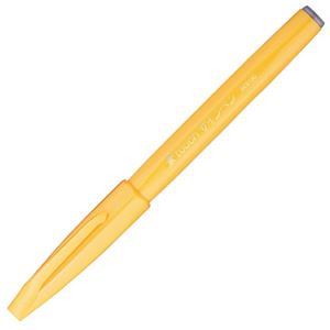 （まとめ） ぺんてる 筆タッチサインペン イエロー SES15C-G 1本 【×40セット】