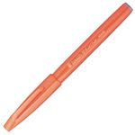 （まとめ） ぺんてる 筆タッチサインペン オレンジ SES15C-F 1本 【×40セット】