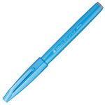 （まとめ） ぺんてる 筆タッチサインペン スカイブルー SES15C-S 1本 【×40セット】