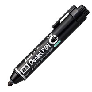 （まとめ） ぺんてる 油性マーカー ノック式ハンディ Pentel PEN 中字丸芯 黒 NXN50-A 1本 【×40セット】