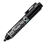 （まとめ） ぺんてる 油性マーカー ノック式ハンディ Pentel PEN 中字丸芯 黒 NXN50-A 1本 【×40セット】