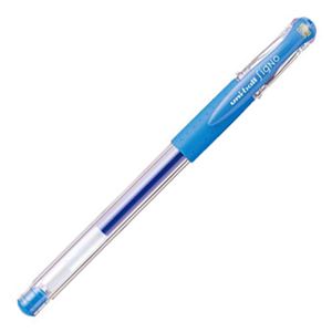 （まとめ） 三菱鉛筆 ゲルインクボールペン ユニボール シグノ 極細 0.38mm ライトブルー UM151.8 1本 【×40セット】