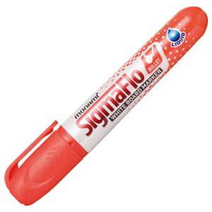 （まとめ） モナミ ホワイトボード用マーカー LIQUID LINE 丸芯 赤 15903 1本 【×50セット】