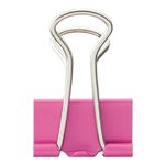 （まとめ） TANOSEE ダブルクリップ 小 口幅19mm ピンク 1箱（10個） 【×60セット】