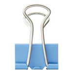（まとめ） TANOSEE ダブルクリップ 小 口幅19mm ライトブルー 1箱（10個） 【×60セット】