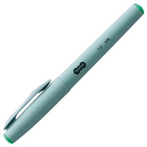 （まとめ） TANOSEE 水性サインペン 1.0 緑 1本 【×60セット】