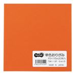 （まとめ） TANOSEE 単色おりがみ ちゃ 1パック（20枚） 【×60セット】