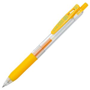 （まとめ） ゼブラ ゲルインクボールペン サラサクリップ 0.4mm 黄 JJS15-Y 1本 【×60セット】