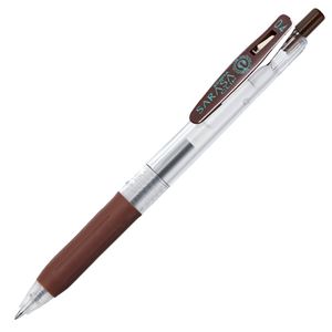 （まとめ） ゼブラ ゲルインクボールペン サラサクリップ 0.4mm 茶 JJS15-E 1本 【×60セット】