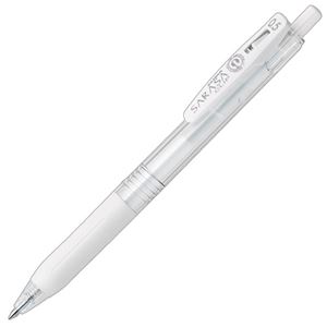 （まとめ） ゼブラ ゲルインクボールペン サラサクリップ 0.5mm ミルクホワイト JJ15-MKW 1本 【×60セット】