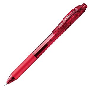 （まとめ） ぺんてる ゲルインクボールペン エナージェル・エックス 0.5mm 赤 BLN105-B 1本 【×60セット】