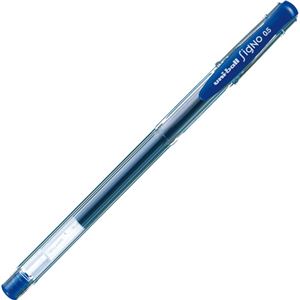 （まとめ） 三菱鉛筆 ゲルインクボールペン ユニボール シグノ エコライター 0.5mm 青 UM100EW.33 1本 【×60セット】