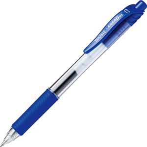 （まとめ） TANOSEE ノック式ゲルインクボールペン 0.7mm 青 1本 【×80セット】