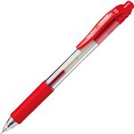 （まとめ） TANOSEE ノック式ゲルインクボールペン ニードルタイプ 0.3mm 赤 1本 【×80セット】