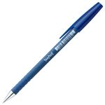 （まとめ） TANOSEE キャップ式油性ボールペン 0.7mm 青 1本 【×100セット】