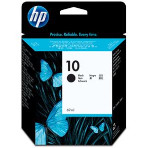（まとめ） HP10 インクカートリッジ 黒 69ml 顔料系 C4844A 1個 【×3セット】