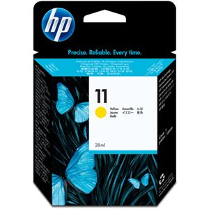 （まとめ） HP11 インクカートリッジ イエロー 28ml 染料系 C4838A 1個 【×3セット】