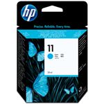 （まとめ） HP11 インクカートリッジ シアン 28ml 染料系 C4836A 1個 【×3セット】