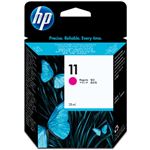 （まとめ） HP11 インクカートリッジ マゼンタ 28ml 染料系 C4837A 1個 【×3セット】