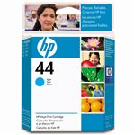 （まとめ） HP44 インクカートリッジ シアン 染料系 51644CA#007 1個 【×3セット】