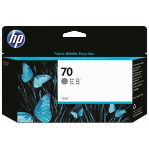 （まとめ） HP70 インクカートリッジ グレー 130ml 顔料系 C9450A 1個 【×3セット】
