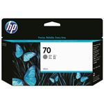 （まとめ） HP70 インクカートリッジ グレー 130ml 顔料系 C9450A 1個 【×3セット】