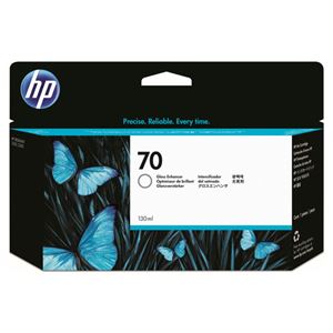 （まとめ） HP70 インクカートリッジ グロスエンハンサ 130ml 顔料系 C9459A 1個 【×3セット】