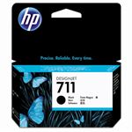 （まとめ） HP711 インクカートリッジ ブラック 38ml 顔料系 CZ129A 1個 【×3セット】