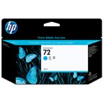 （まとめ） HP72 インクカートリッジ シアン 130ml 染料系 C9371A 1個 【×3セット】