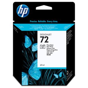 （まとめ） HP72 インクカートリッジ フォトブラック 69ml 染料系 C9397A 1個 【×3セット】