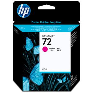 （まとめ） HP72 インクカートリッジ マゼンタ 69ml 染料系 C9399A 1個 【×3セット】