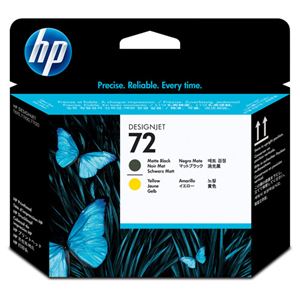 （まとめ） HP72 プリントヘッド マットブラック／イエロー C9384A 1個 【×3セット】