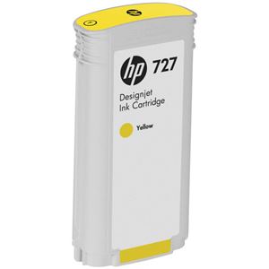 （まとめ） HP727 インクカートリッジ 染料イエロー 130ml B3P21A 1個 【×3セット】