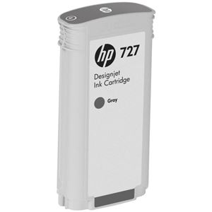 （まとめ） HP727 インクカートリッジ 染料グレー 130ml B3P24A 1個 【×3セット】