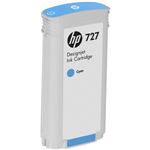 （まとめ） HP727 インクカートリッジ 染料シアン 130ml B3P19A 1個 【×3セット】