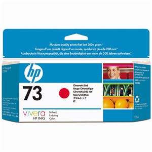 （まとめ） HP73 インクカートリッジ クロムレッド 130ml 顔料系 CD951A 1個 【×3セット】