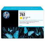 （まとめ） HP761 インクカートリッジ イエロー 400ml 染料系 CM992A 1個 【×3セット】