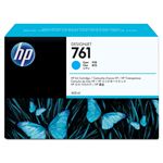 （まとめ） HP761 インクカートリッジ シアン 400ml 染料系 CM994A 1個 【×3セット】