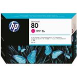 （まとめ） HP80 インクカートリッジ マゼンタ 350ml 染料系 C4847A 1個 【×3セット】