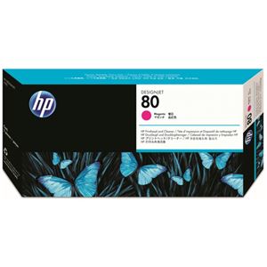 （まとめ） HP80 プリントヘッド／クリーナー マゼンタ C4822A 1個 【×3セット】