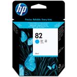 （まとめ） HP82 インクカートリッジ シアン 染料系 C4911A 1個 【×3セット】