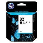 （まとめ） HP82 インクカートリッジ ブラック 69ml 顔料系 CH565A 1個 【×3セット】