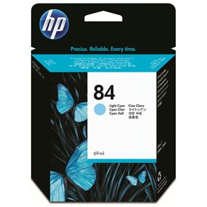（まとめ） HP84 インクカートリッジ ライトシアン 染料系 C5017A 1個 【×3セット】