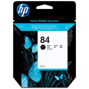（まとめ） HP84 インクカートリッジ 黒 染料系 C5016A 1個 【×3セット】
